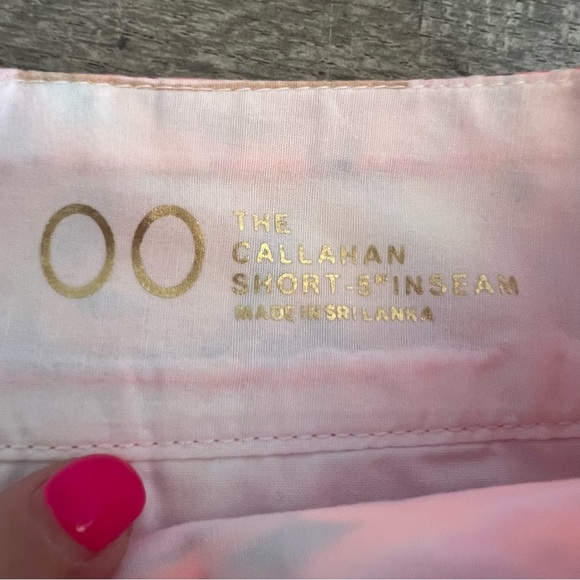 Lilly Pulitzer Callahan Pink Patterned Shorts 00 - Picture 4 of 4